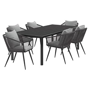 OUTLIV. Alex Gartenmöbelset 7-teilig Dekton Anthrazit