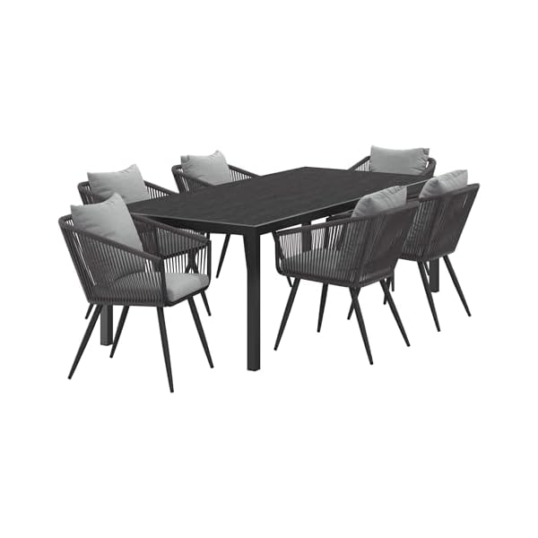 OUTLIV. Alex Gartenmöbelset 7-teilig Dekton Anthrazit