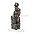 45.67''H Water Fountain Outdoor with Planter Pot 5 Tiers Cascading Waterfall Garden Fountains Indoor LED Lights Water Feature Decor for Porch Patio Backyard Deck