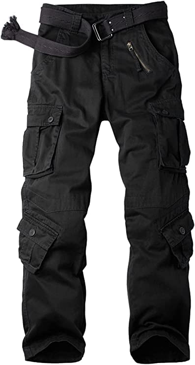 MesinsefraWomen's Cotton Casual Cargo Pants Military Army Tactical Combat Work Trousers with 8 Pockets