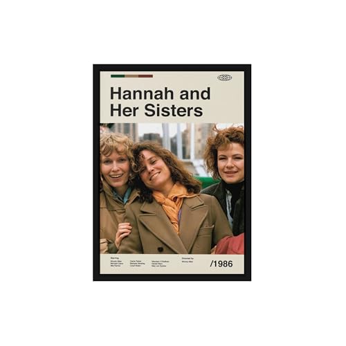 Image of BLINKART Hannah& Hersister Movie Poster Frame 12x18 Inch | Premium 300 GSM Paper Wall Print | Mid Century Vintage Film Artwork for Home, Bedroom, Living Room, Office | Framed Photo Decor