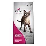 Nulo Freestyle High Protein Cat & Kitten Food, Chicken & Cod Recipe - Natural Grain-Free Dry Cat Food with Omega Fatty Acids & Probiotics, 2 lb Bag