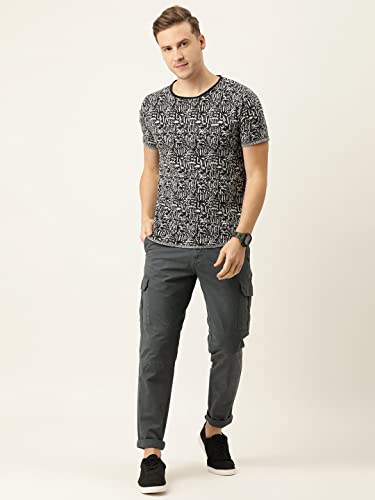 Image of Diverse Men's Slim Fit Overdyed Cotton Cargo