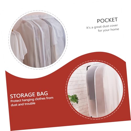 1pc Clothes Hanging Cover Cloth Finishing Bag for Home Use Stereoscopic Hanging Garment Bag Dust Clothes Organizer for Wardrobe Storage4