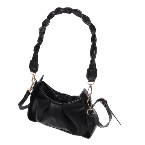 VALICLUD Leder Handtasche Damen mit Kette Achseltasche aus Pu Vielseitige Damentasche als Schultertasche oder Handtasche für Shopping und Arbeit