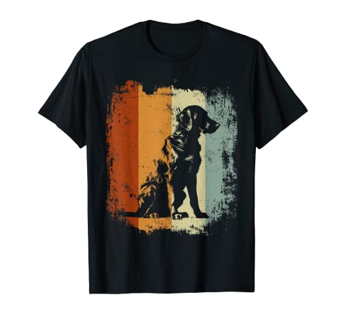 Retro Style Curly Coated Retriever Dog T-Shirt