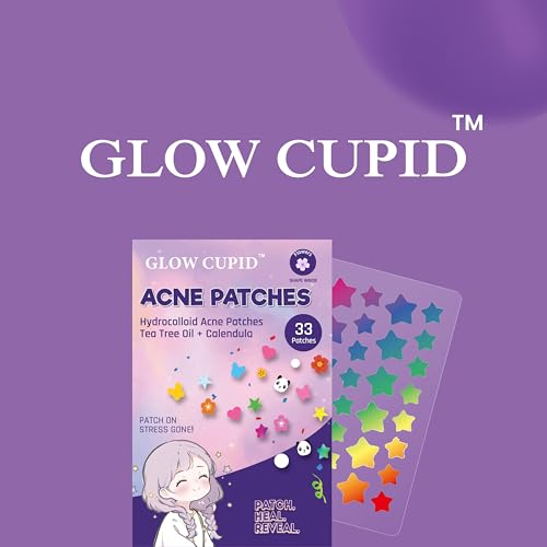 Image of Hydrocolloid Acne Pimple Patch with Tea Tree Oil & Calendula | Fast Healing | Absorbs Pus & Oil | Waterproof & Skin-Friendly Pimple Patches | Multi Color Star Shape - 36 Patches.