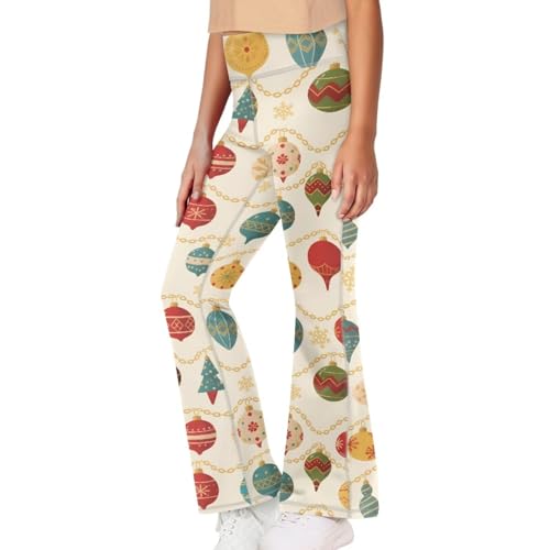 Image of Girls Flare Leggings Cute Bell Bottoms for Teen Girls Wide Leg Sweatpants for 5-14 T
