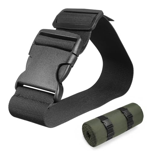 Image of WOFASHPURE Fanny Pack Extender Strap, 2 Inch Waist Bag Belt Extension | 19.69 Inch Adjustable Nylon Belt Extender for Fanny Pack, Waist Bags, Backpacks and Luggage Replacement Strap Black