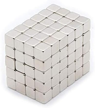 RUTILISM 50 Pcs 5x5x5mm refrigerator square magnet for work or office, scientific purposes, arts and crafts or school classrooms, etc.