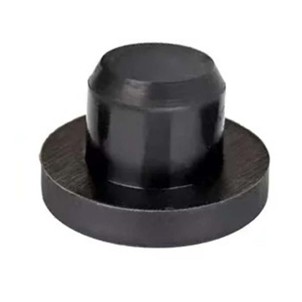 Solid Sealing Plug Silicone Rubber Hole Cap, T Shaped Seal Stopper Dust Resistance Inserts End Caps 10pcs(Black,11.5mm)