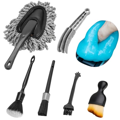 THINKWORK Car Interior Cleaning Kit, Car Duster Interior Detail Brush,