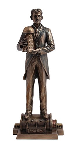 Estatua Nikola Tesla 12 pulgadas Bronce y Resina