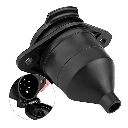 aqxreight Conector De Enchufe para Remolque De 7 Pines 24V Compatible con Coches Camiones Y Semirremolques Enchufe Universal para Luces De Remolque Fácil Instalación Y Diseño Duradero