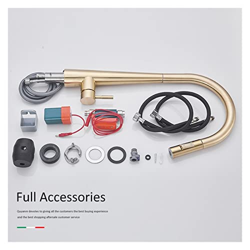 ATHUAHEM Torneiras de cozinha com sensor de ouro escovado Controle de toque inteligente Torneira ind