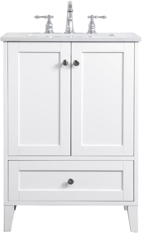 24 Inch Single Bathroom Vanity in White, 714621