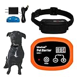 UltraCrab Indoor Pet Barrier for Dogs, Wireless Indoor Electric Fence, Pet Gate, Keeps Areas Off Limits, Dog Fence Waterproof/Rechargeable Training Collar (1 Dogs System)