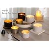 Aroparc Candle Tins 8oz with Lids, 24 Pack Seamless Bulk Candle Containers for Candle Making Supplies - Black