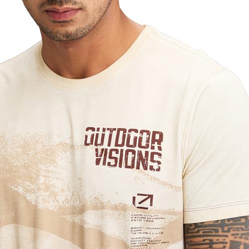 Image of Spykar Men's Slim Fit Round Neck Half Sleeve Solid Casual T-Shirt