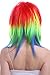 ROLECOS Womens Rainbow Dash Wig Long Straight Fluffy Cosplay Wigs Multicolor