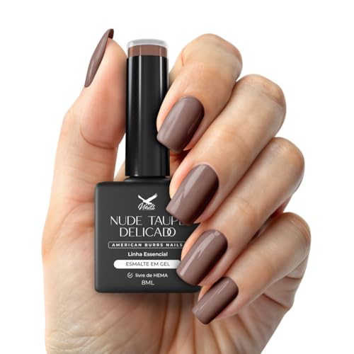 Esmalte em Gel, Nude Taupe Delicado, 8ml - American Burrs Nails