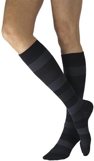 SIGVARIS Women's Microfiber Shades Calf Mariner Stripe 7½ - 9½ - Image 8