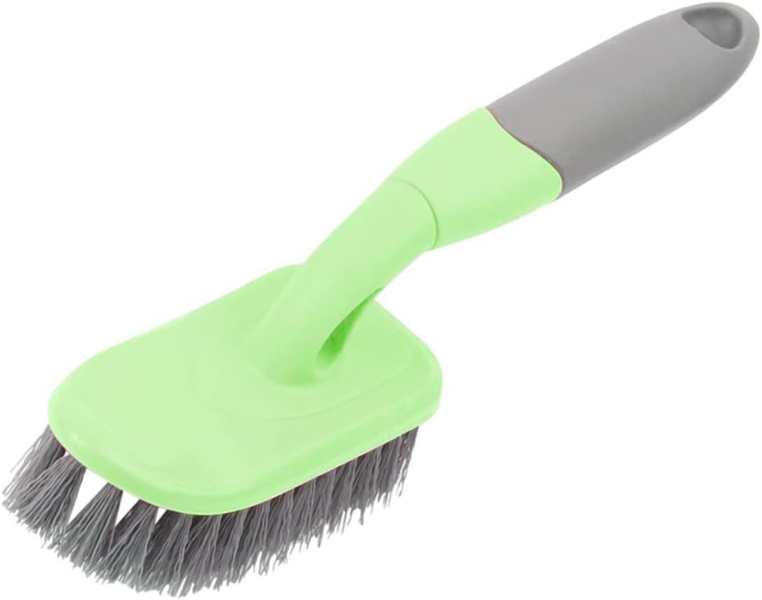 Household Tile Cleaning Brush Handle Bathroom and Kitchen Detail Tool for Grooves and Gaps Hard Bristles for Cleaning and Easy Storage