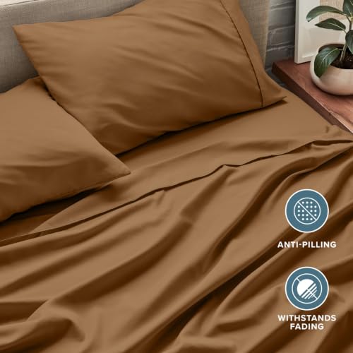 Bare Home King Sheet Set - 1800 Ultra-Soft (King, Caramel) by Bare Home - Used condition - Image 7