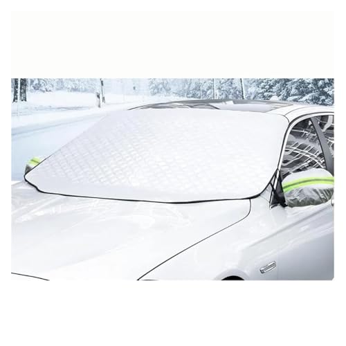 Couverture de neige magnétique pour pare-brise voiture 4 couches bâche hiver universelle argent