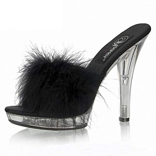 Pantoufles d'affichage à talons hauts pour femmes avec talon aiguille 13cm