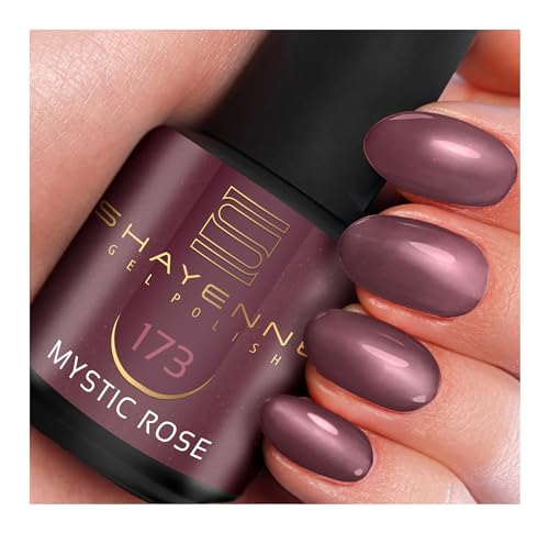 SHAYENNE UV Gel Nagellack - 173 Mystic Rose Rot 15 ml - Langanhaltend, Kratzfest & Hochglänzend - Profi-Qualität - LED kompatibel - Perfekt für Zuhause & Studio - Made in Germany