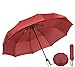 Produktbild Top-Qualität Regenschirm Umberllas Automatische Folding Umbrella Compact Sonnenschirm mit 95% UV-Schutz for Sonnen Regen Großen Canopy Ergonomischer Griff Winddichtes Durable (Farbe: Rot, Größe: Free)