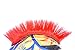 Helmet Hawks Motorcycle Helmet Mohawk w/Sticky Hook and Loop Fastener Adhesive - Candy Red