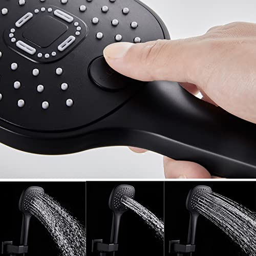 Ensemble de mitigeur de douche avec pommeau de douche effet pluie ABS - 7