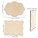 Unfinished Wood Ornaments, PETUOL DIY 32pcs 4x3in Creative Irregular Blank Wood Natural Slices for DIY Crafts, Painting, Wood Burning, Writing, Photo Props, Coasters and Home Decorations