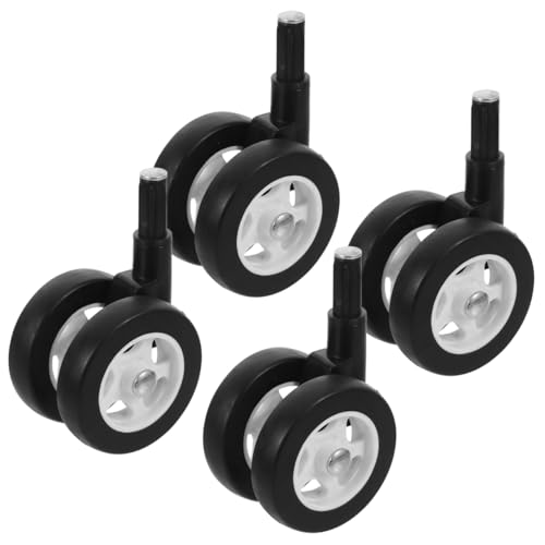 Roues de rechange en plastique pour poussettes Zerodeko : lot de 4 roues amovibles