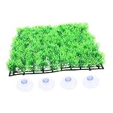 DECOMELODY Alfombra Acuario Césped Artificial con Ventosas Cojín Simulado para Paisaje Decorativo de Pecera Accesorio para Ocultar y Embellecer Tanques de Agua Dulce y