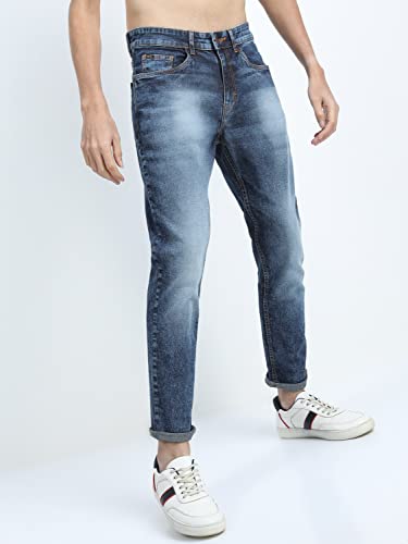 Image of KETCH Men's Tapered Fit Mid Rise Jeans (Stretchable)