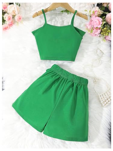Image of WDIRARA Girl's 2 Piece Set Bow Knot Cami Top Skorts Outfits