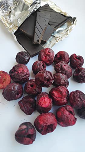 Gefriergetrocknete Kirschen | Sauerkirschen Getrocknet | Obst Gefriergetrocknet | Trockenfrüchte Gefriergetrocknet | Freeze Dried Fruit Dried Cherries | Fur Smoothie Gefriergetrocknete Früchte (90g) – Bild 3