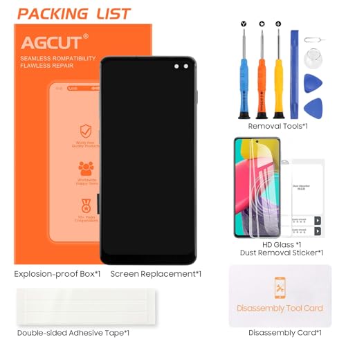 Bloc Écran pour Samsung S10 Plus LCD Tactile de Remplacement Châssis