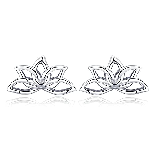 Boucles d'oreilles fleur de lotus argent parfaites pour votre quotidien chic
