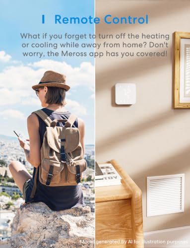 Image of meross Matter Smart Thermostats for Home, Remote & Voice Control