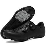 PENXZT Fahrradschuhe Herren Damen, rutschfeste No-Lock Rennrad Und Mountainbike Schuhe Atmungsaktive,B,45 EU