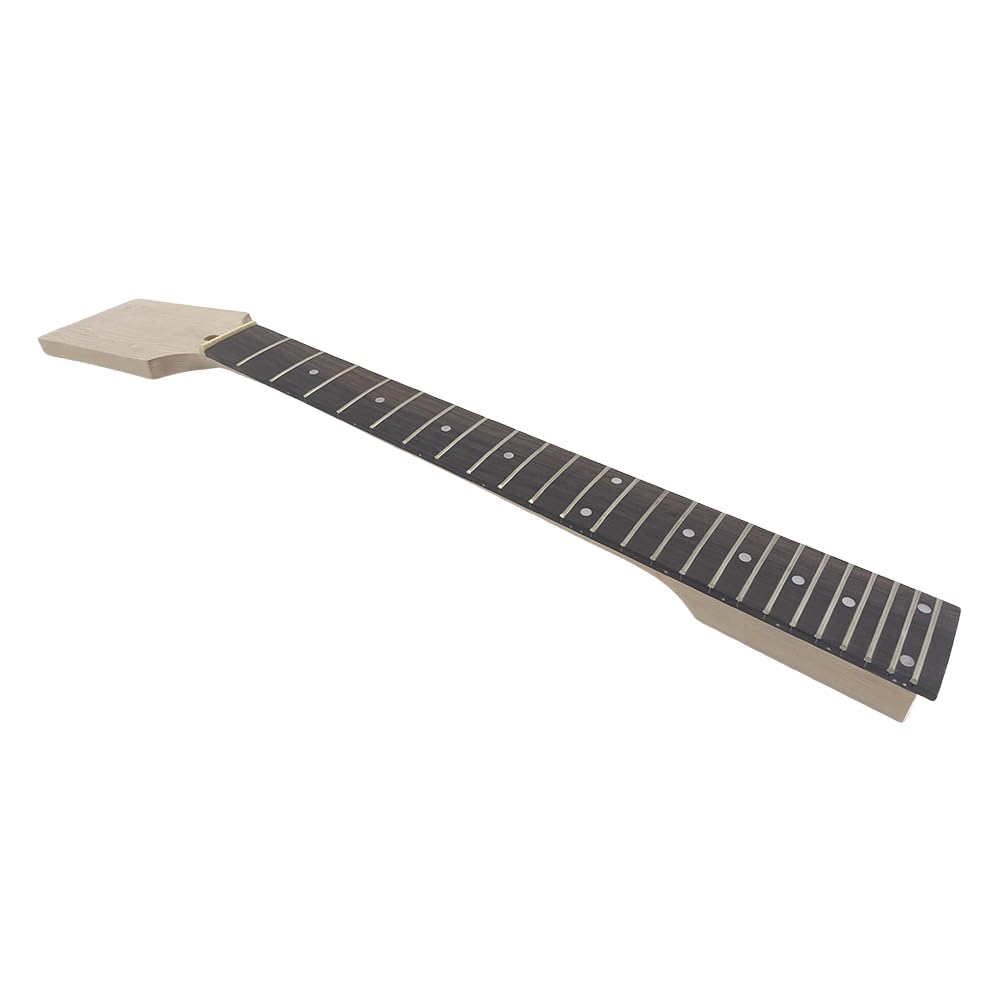 Szeroki 12-strunowy gryf gitarowy klon palisander podstrunnica, 24 progi, 63 cm duża główka w kształcie wiosła, zamiennik, prawa ręka, śruba na pięcie (jedna)