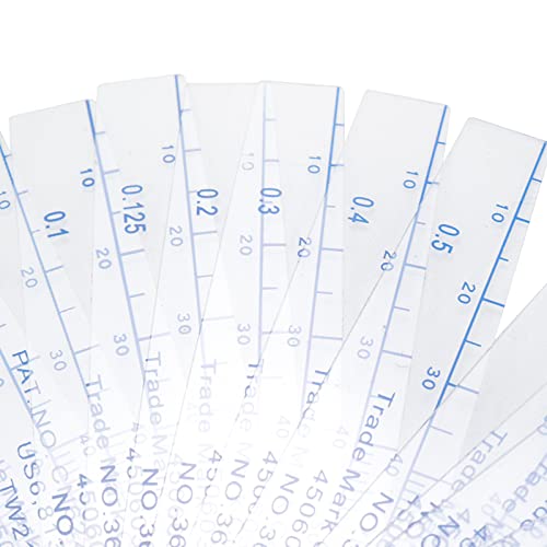 Plastic Metric Feeler Gauge 0.05-1mm Thickness 13 Blades Gap Measuring Tool