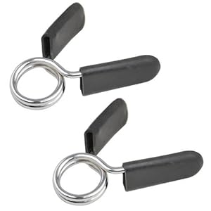 TRIXES 2 X 1″ Spring Clamp Grippers for Weight Bar Dumbbells