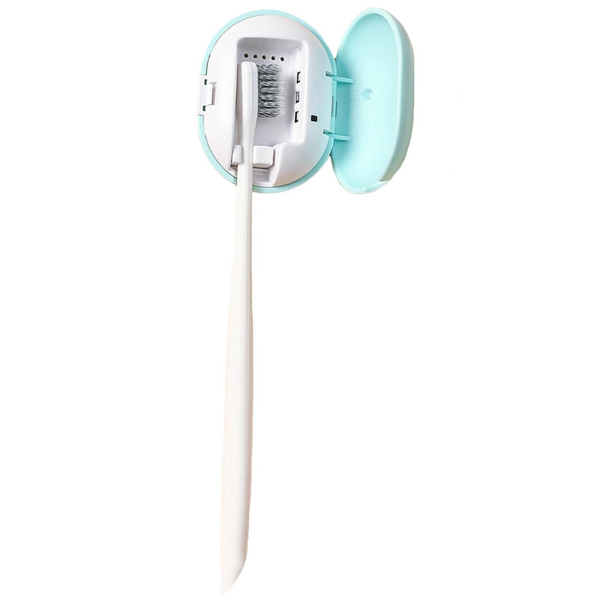 Sterilizzatore universale completamente automatico dello spazzolino da denti domestico, asciugatura UV, adatto per la piccola cura orale montata a parete per viaggi all'aperto (blu)