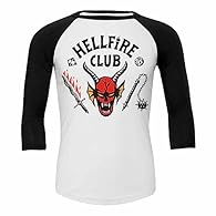 A Netflix original series, Stranger Things Season 4. Can you roll with the best? Join the Hellfire club and pay homage and appreciation to Eddie Munson. Raglan Contrast 3/4 Longsleeve Black & White is made of Top Quality 100% Cotton, Jersey using hig...
