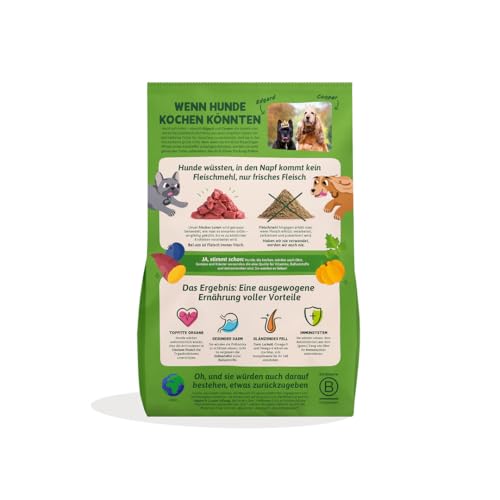 Edgard & Cooper Hundefutter, Trockenfutter für Hunde, (Lamm, 2.5kg), Getreidefrei, natürliche Zutaten und frisches Fleisch, voller essentieller Aminosäuren